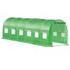 Sera de gradina, tip tunel cu cadru metalic, 300x600cm, 13 ferestre, verde, 18 mp Household NewTrend, Oem