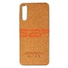 Husa Samsung Galaxy A30s, TPU, Piele Ecologica Denim, Gold