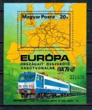 Ungaria 1979 - Caile ferate Europene, tren, colita neuzata