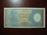 INDONEZIA 10 RUPII 1963 UNC