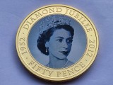 501. Moneda Jersey 50 pence 2011 (Diamond Jubilee, Queen Elizabeth II)