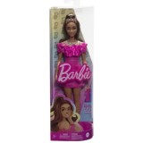 PAPUSA BARBIE FASHIONISTA SATENA CU ROCHIE ROZ