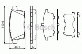 Set placute frana,frana disc MAZDA CX-7 (ER) (2006 - 2016) BOSCH 0 986 494 376