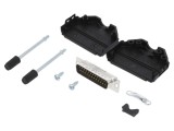 Conector D-Sub 25-Pin Tată Lipire Cablu Gold