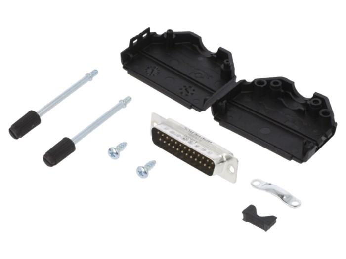 Conector D-Sub 25-Pin tată, lipire