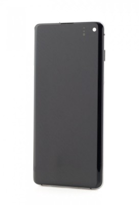 LCD Samsung Galaxy S10, G973, Negru + Rama, Swap foto