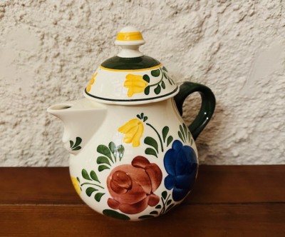 CEAINIC DIN PORTELAN VILLEROY &amp;amp; BOCH COLECTIA &amp;quot;BAUERNBLUME&amp;quot;- HANDMALEREI H21,5CM foto
