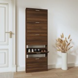 vidaXL Pantofar, stejar maro, 59x17x169 cm, lemn compozit