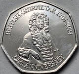 50 pence 2024 Gibraltar, 320th Ann. Capture of Gibraltar , unc., km#new