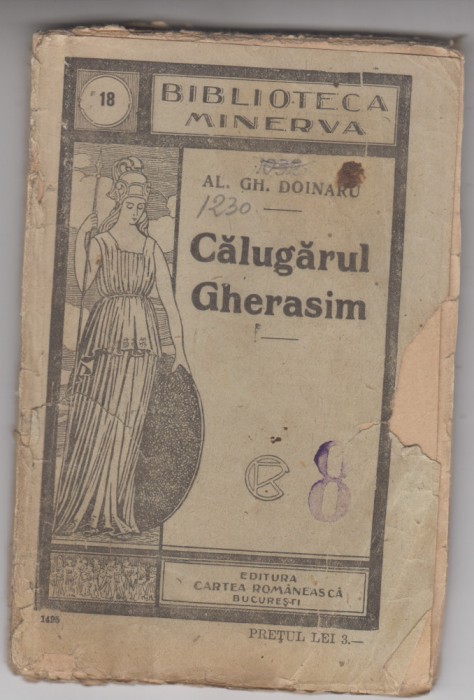 myh 620 - Biblioteca Minerva - 18 - Calugarul Gherasim - Al Gh Doinaru
