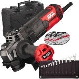 Skil 9151 GB + Proxxon SlimLine - Polizor unghiular 1010 W 125 mm valiza plastic accesorii + Set chei combinate 6-19 mm 12 bucati