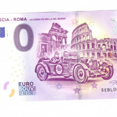 Bancnota souvenir Italia 0 euro Brescia-Roma La corsa piu bella del mondo 2019-1
