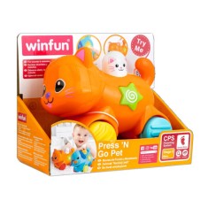 Jucarie bebelusi pisica cu roti Winfun 000734 foto