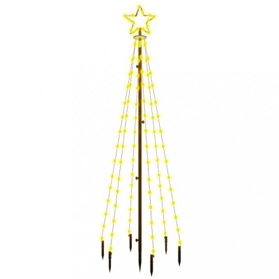 Brad de Craciun, 108 LED-uri alb cald, 180 cm, cu tarus foto