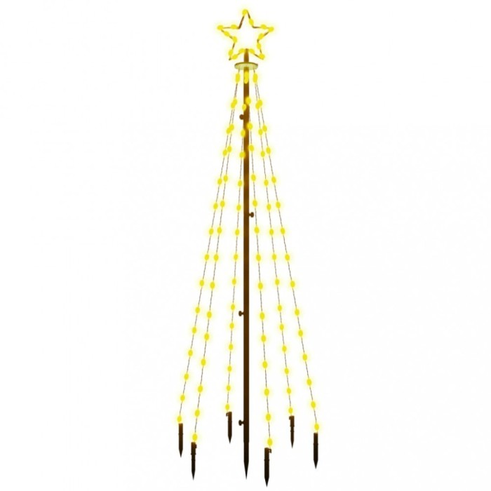 Brad de Craciun, 108 LED-uri alb cald, 180 cm, cu tarus