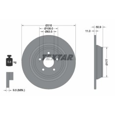 Textar Disc frana PRO foto