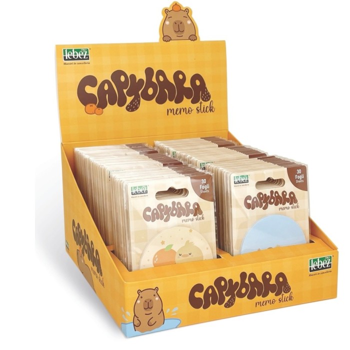 Bloc notes adeziv, Capibara, 6 modele (84 blistere/display)
