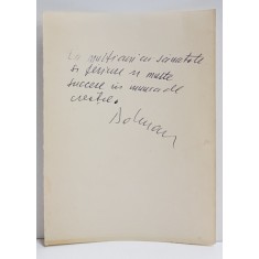 PICTORUL AVANGARDIST VASILE DOBRIAN ( 1912 - 1999 ) FELICITARE SEMNATA OLOGRAF , NEDATATA
