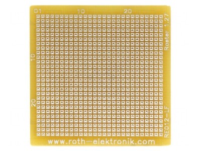 Placă universală singură faţă prototip 38,1mm x 39,17mm foto
