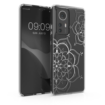 Husa Kwmobile pentru Xiaomi 12 Pro, Silicon, Transparent/Argintiu, 57945.02 foto