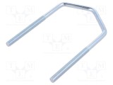 Bridă tip U D 1,25 oţel zinc 63mm filetat 77mm DROMET