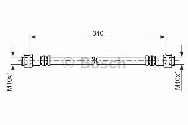 Conducta / cablu frana MERCEDES A-CLASS (W168) (1997 - 2004) BOSCH 1 987 476 118