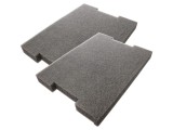 Insert Spuma LeanFoam 433x315x40mm, 2 Bucati, Compatibil Bosch, Cutie Unelte, Culoare Grafit
