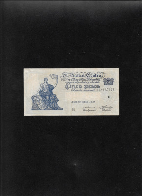 Rar! Argentina 5 pesos 1947(59) seria93813712 foto