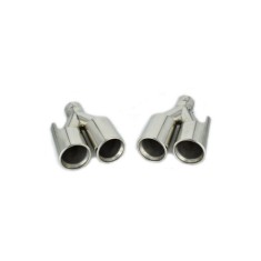 Set ornament toba stanga-dreapta Crom compatibil BMW Cod: 7100417 Automotive TrustedCars