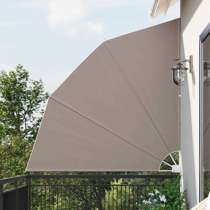 Ecran de intimitate pentru balcon Gri taupe 210 x 210 cm