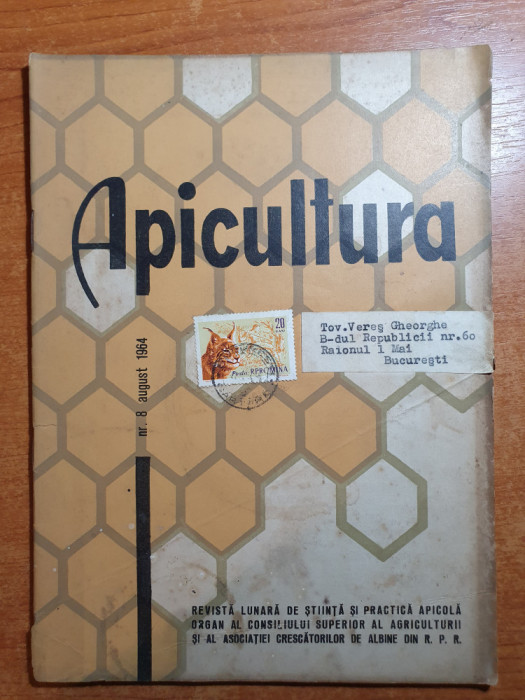 revista apicultura august 1964