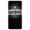 Husa silicon pentru Huawei Enjoy 7 Plus, Awesome Label Dark