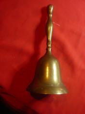 Clopot pentru Adunari Publice , bronz , h=22cm foto