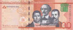 Bancnota Republica Dominicana 100 Pesos Dominicanos 2019 (2020) - PNew UNC foto