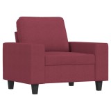 Cumpara ieftin Fotoliu canapea, rosu vin, 60 cm, material textil