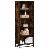 Gossi biblioteca, stejar fumuriu, 60x35x170,5 cm, lemn prelucrat
