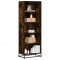 Gossi biblioteca, stejar fumuriu, 60x35x170,5 cm, lemn prelucrat