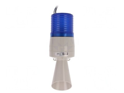 Semnalizator luminos şi acustic 24VDC bec albastru IP54 foto