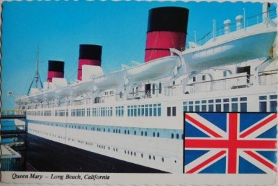 Queen Mary (Carte postala circulata) foto