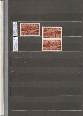ROMANIA 1951 LP 281 LP 281 a CIRCUITUL CICLIST SERIE + TETE-BECHE MNH NESTAMPILATE foto