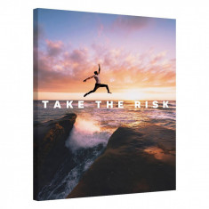 Tablou Canvas, Tablofy, Take The Risk, Printat Digital, 70 &times; 100 cm