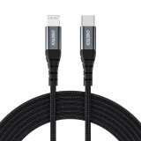 Cablu USB-C - Lightning Choetech IP0042 MFi 480Mb/s 3A 3m - negru