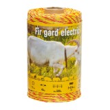 Fir gard electric AgroElectro 250m, 45kg rupere, 11 &Omega;/m rezistenta, galben+rosu, rezistent UV, elastic, pentru animale domestice