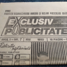 REVISTA EXCLUSIV PUBLICITATE NR 7 MAI 1990