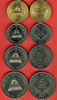 NICARAGUA █ SET DE MONEDE █ 25+50 Centavos 1+5 Cordobas █ 2007 █ UNC, America Centrala si de Sud