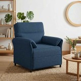 vidaXL Canapea 100% poliester, cadru din metal, MDF, placaj 42033877