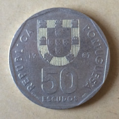 Portugalia 50 escudos 1987