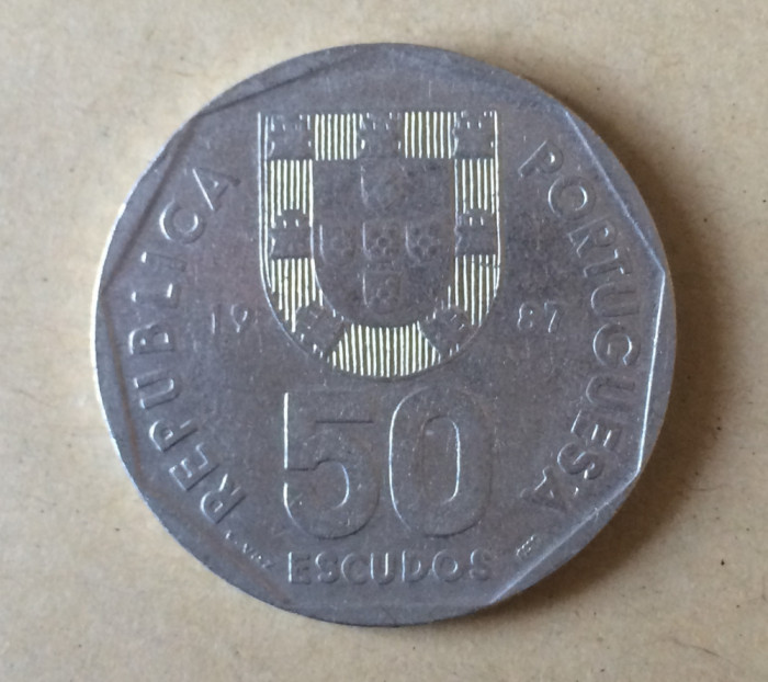 Portugalia 50 escudos 1987