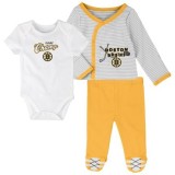 Boston Bruins body de copii 3 Piece Set - Batole 3-6 Měs&iacute;ců