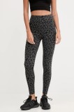 EA7 Emporio Armani leggins de antrenament culoarea negru, cu imprimeu, AF15565.7W000564